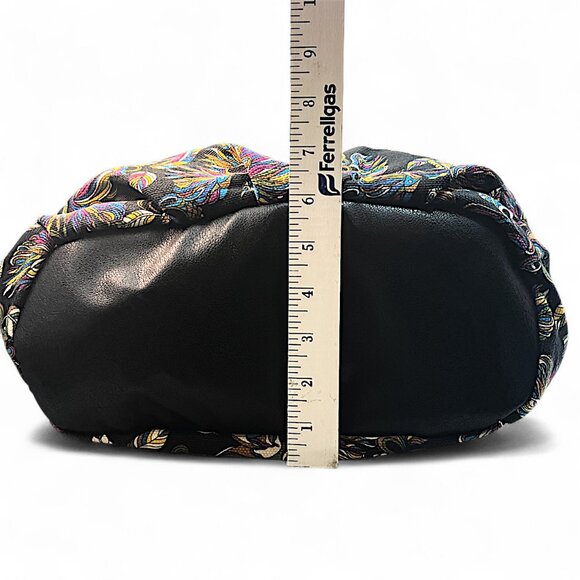 Sakroots Convertible Backpack Shoulder Crochet Stitching Charms Canvas Purse - Picture 15 of 16